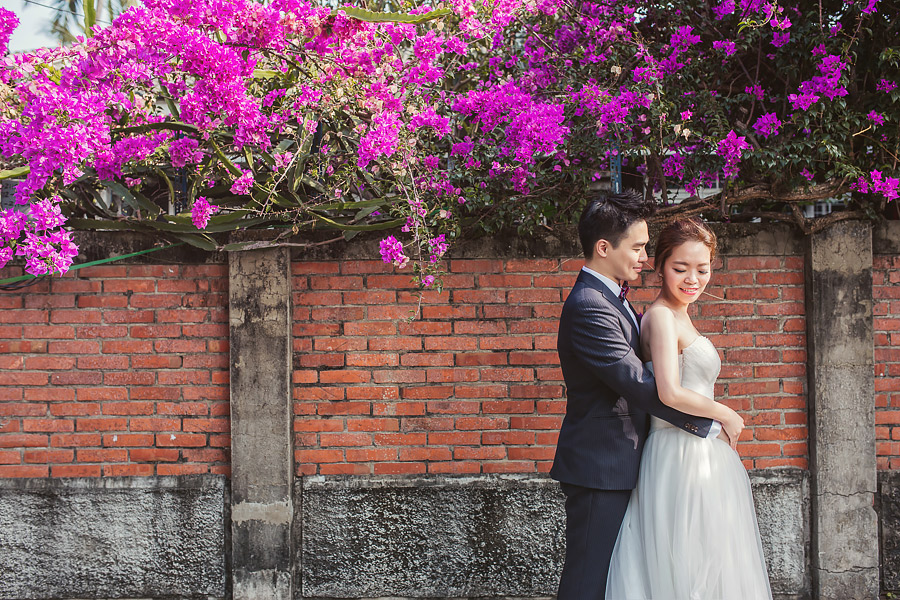 自助婚紗,文青婚紗,台南婚紗,九重葛,女攝影師