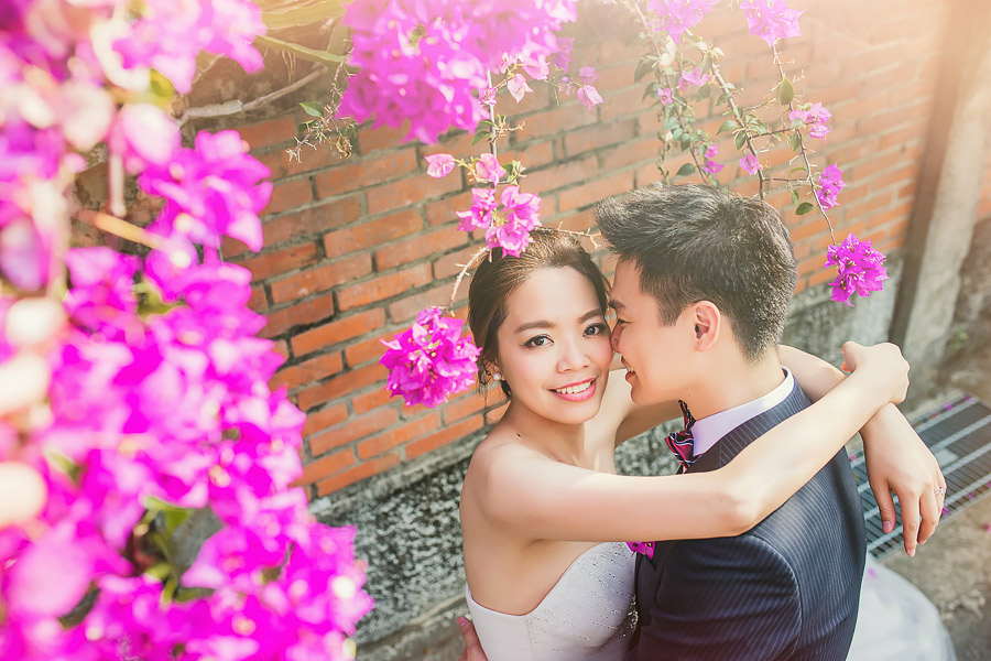 自助婚紗,文青婚紗,台南婚紗,九重葛,女攝影師