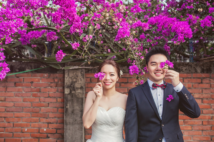 自助婚紗,文青婚紗,台南婚紗,九重葛,女攝影師