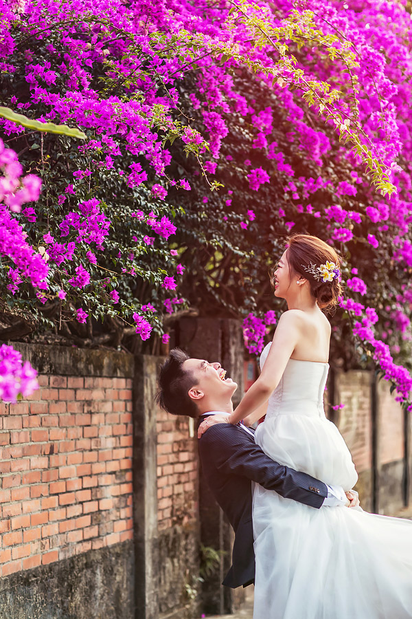 自助婚紗，文青婚紗，台南婚紗，九重葛，女攝影師