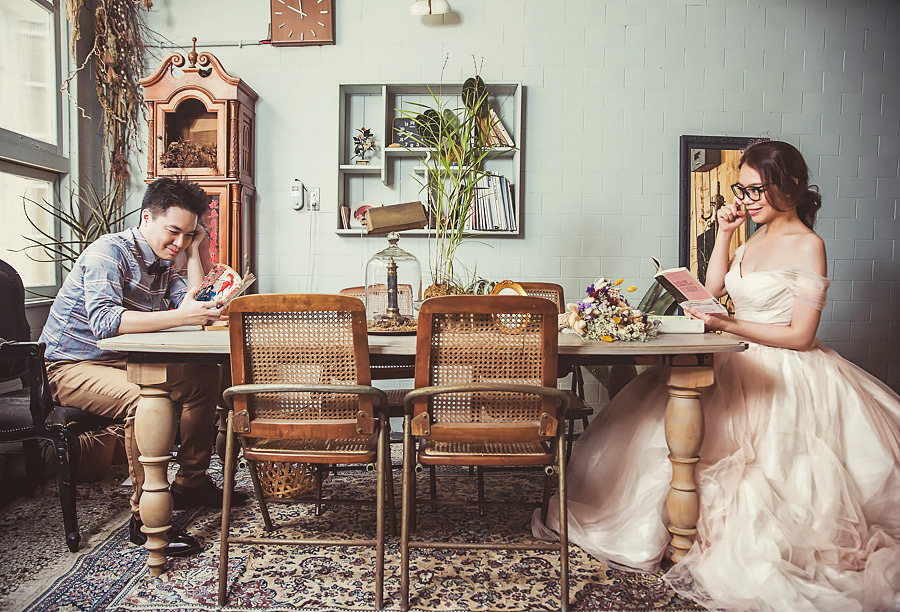 自助婚紗，文青婚紗，台南婚紗，九重葛，女攝影師