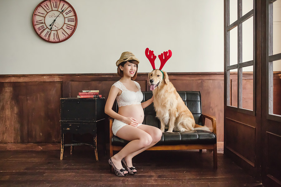 孕婦寫真,台北孕婦寫真,台中孕婦寫真,寵物孕婦,女攝影師