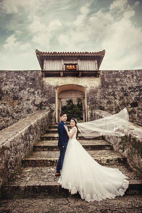 自助婚紗，沖繩婚紗，首裡城，球場婚紗，古宇利島，今歸仁城跡，美國村，浦添外人住宅，波上宮，和服婚紗，女攝影師
