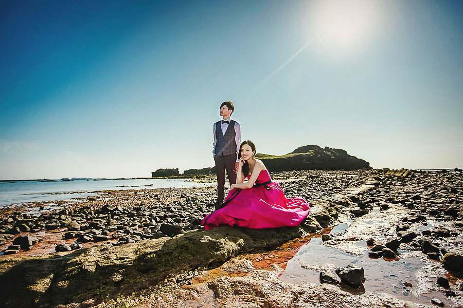 婚紗攝影,澎湖婚紗,煙火婚紗,夕陽婚紗,女婚攝小梁