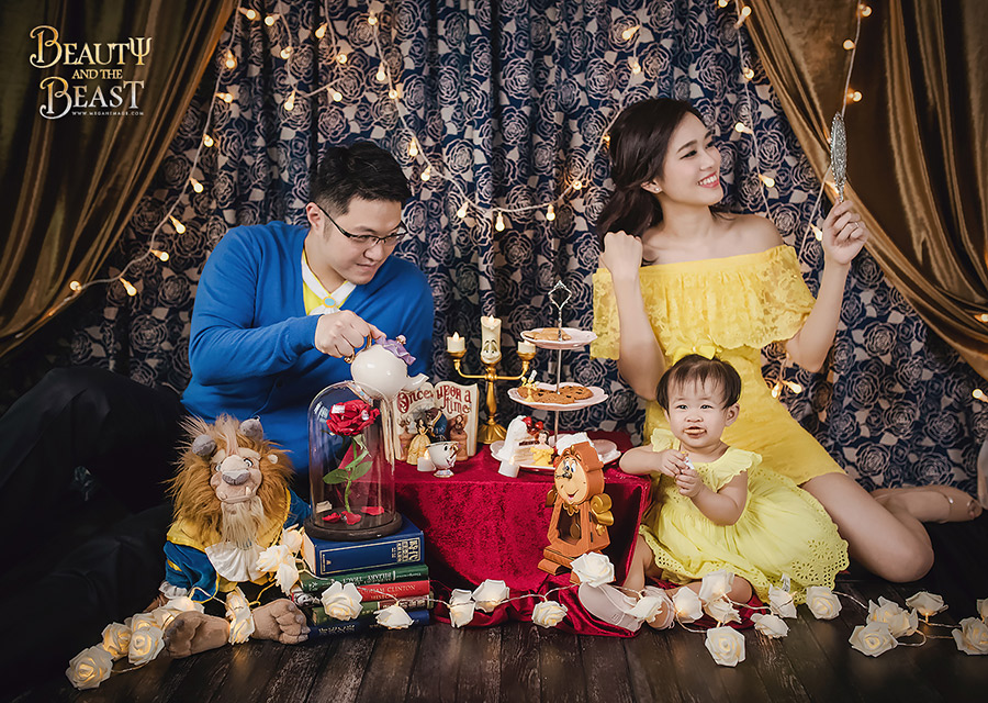 美女與野獸,beauty and the beast,兒童寫真,家庭寫真,親子寫真,女攝影師