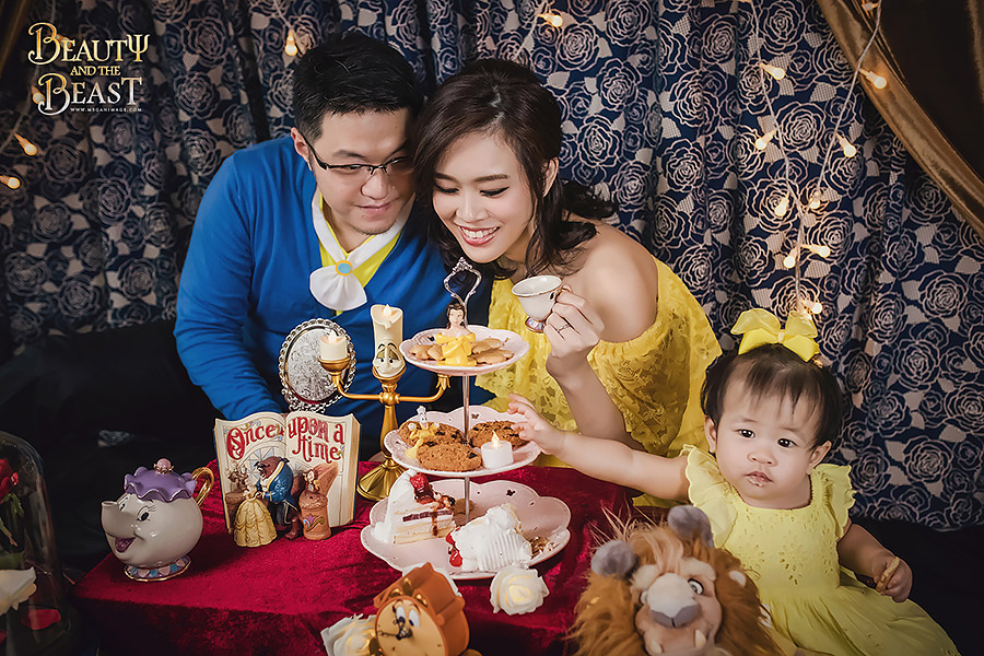 美女與野獸,beauty and the beast,兒童寫真,家庭寫真,親子寫真,女攝影師