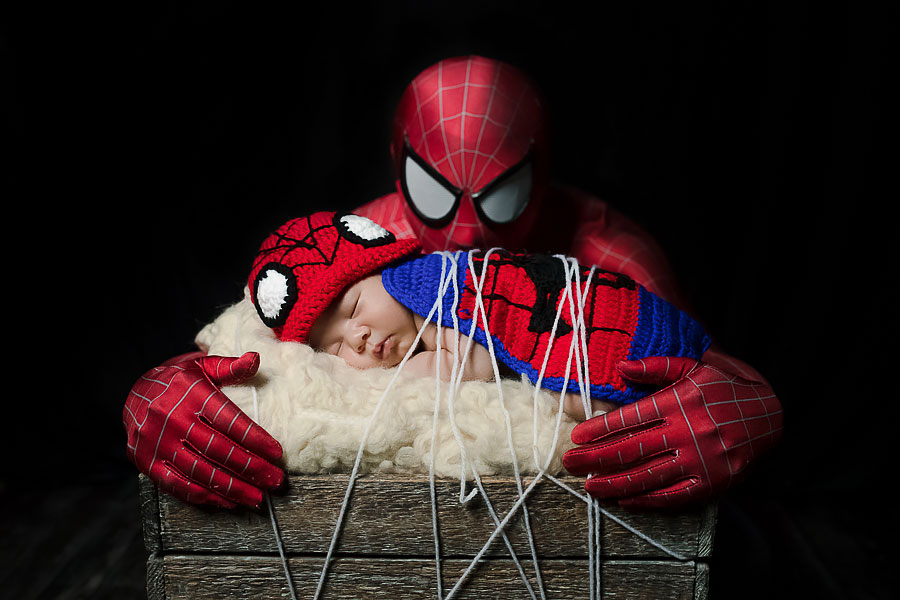 新生兒寫真,龍鳳胎寫真,newborn寫真,蜘蛛人新生兒,寶寶寫真