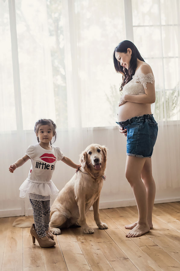 孕婦寫真,台北孕婦寫真,台中孕婦寫真,寵物孕婦,女攝影師